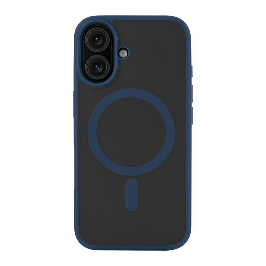 Чехол защитный uBear Cloud Mag Case iPhone 16, силк-тач, темно-синий